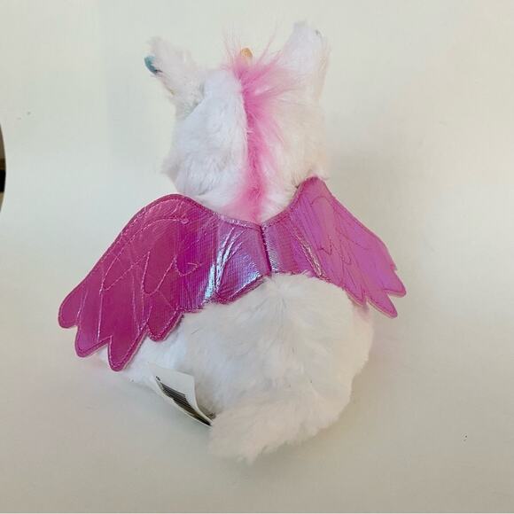 Barbie Pets Unicorn Pegasus Plush Pet With Rainbow Ears Pink Wings - Picture 5 of 9